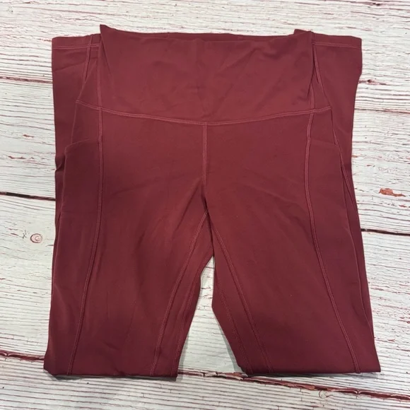 Lululemon Align High-Rise Pant with Pockets 28" in Red Merlot Sz 6 - Picture 4 of 8